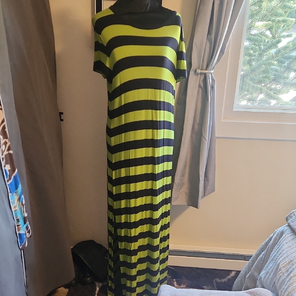 Michael Kors Long Rugby Style Short Sleeve Dress Or Cover-up